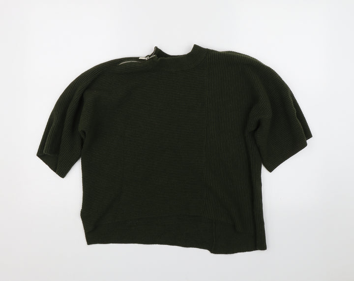 River Island Womens Green Striped  Pullover Jumper Size S