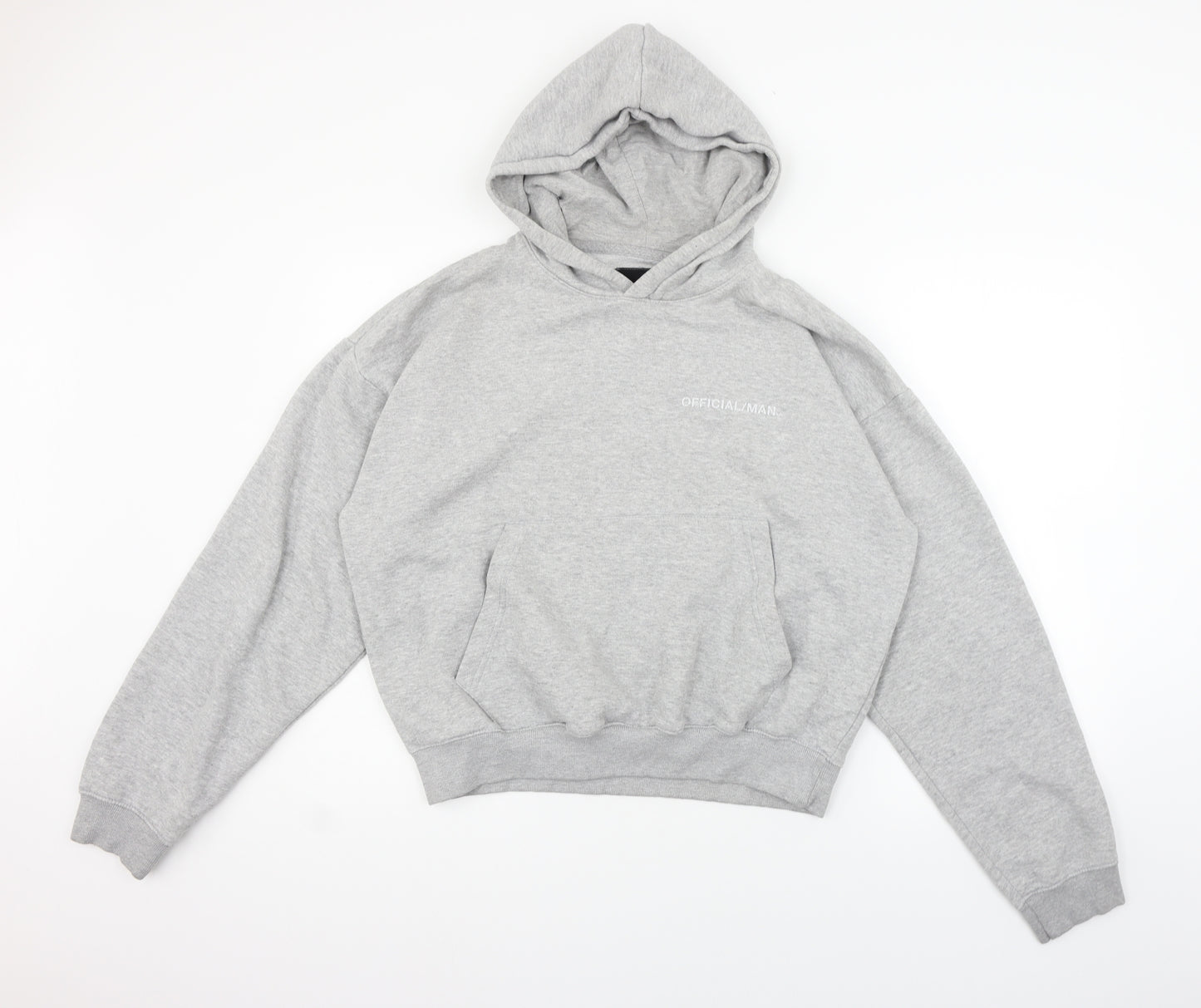 Boohoo Girls Grey   Pullover Hoodie Size S