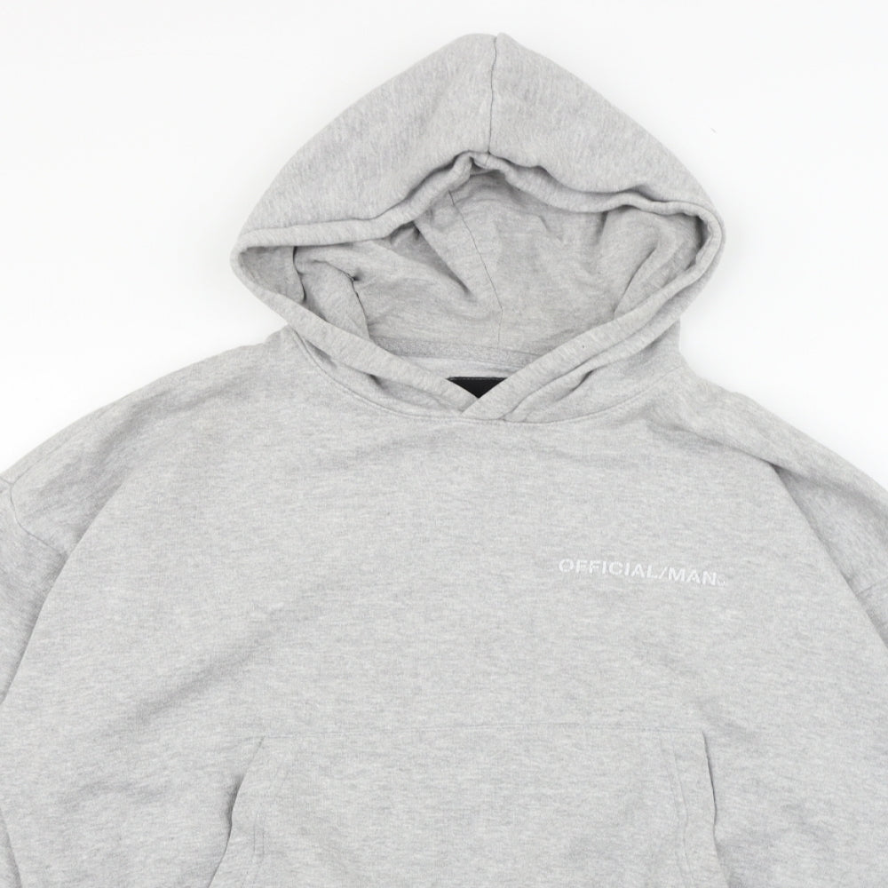 Boohoo Girls Grey   Pullover Hoodie Size S