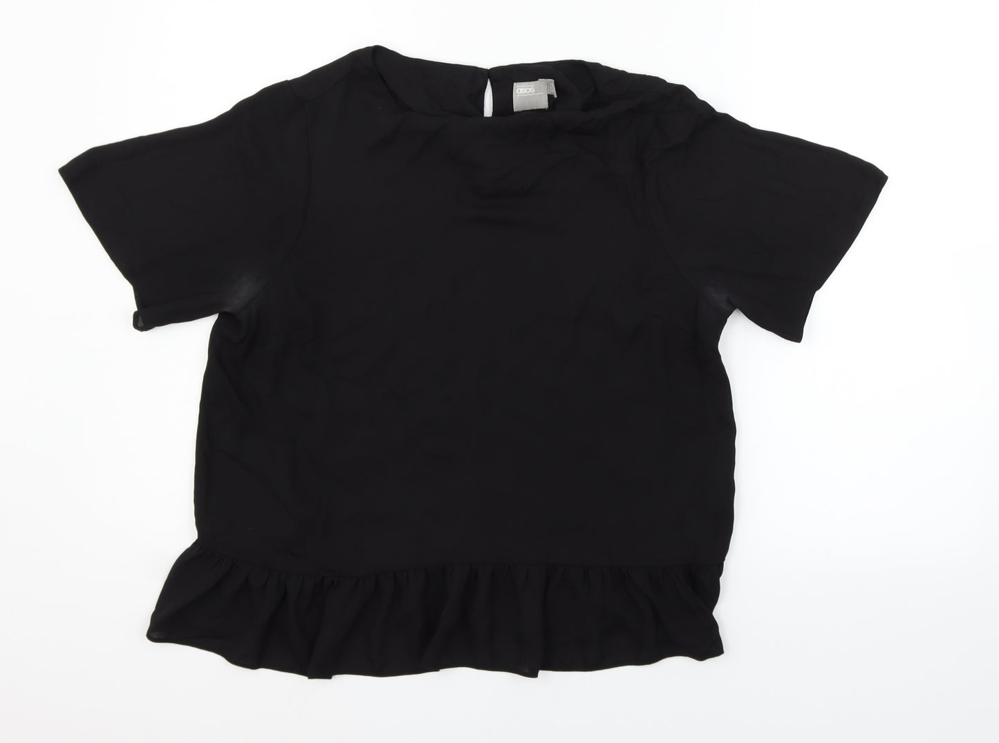 ASOS Womens Black   Basic Blouse Size 14  - washable marks