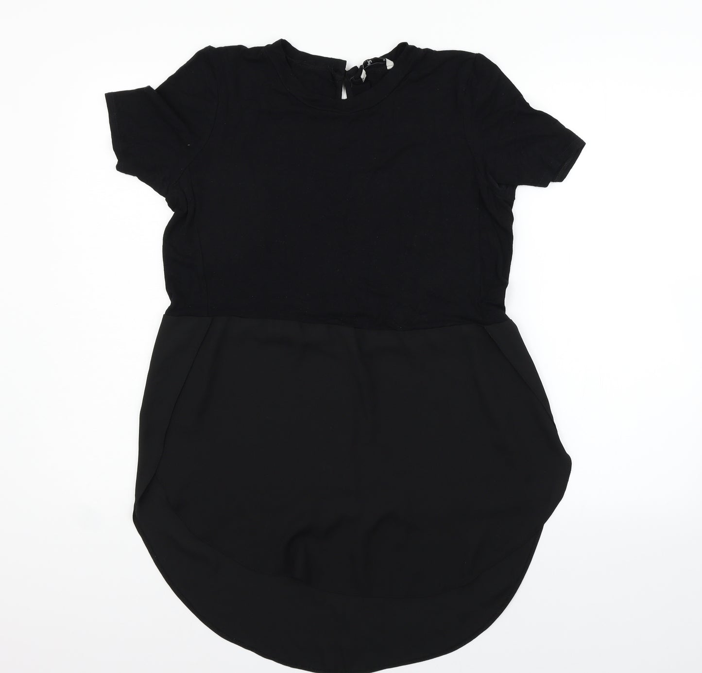 TU Womens Black   T-Shirt Dress  Size 12