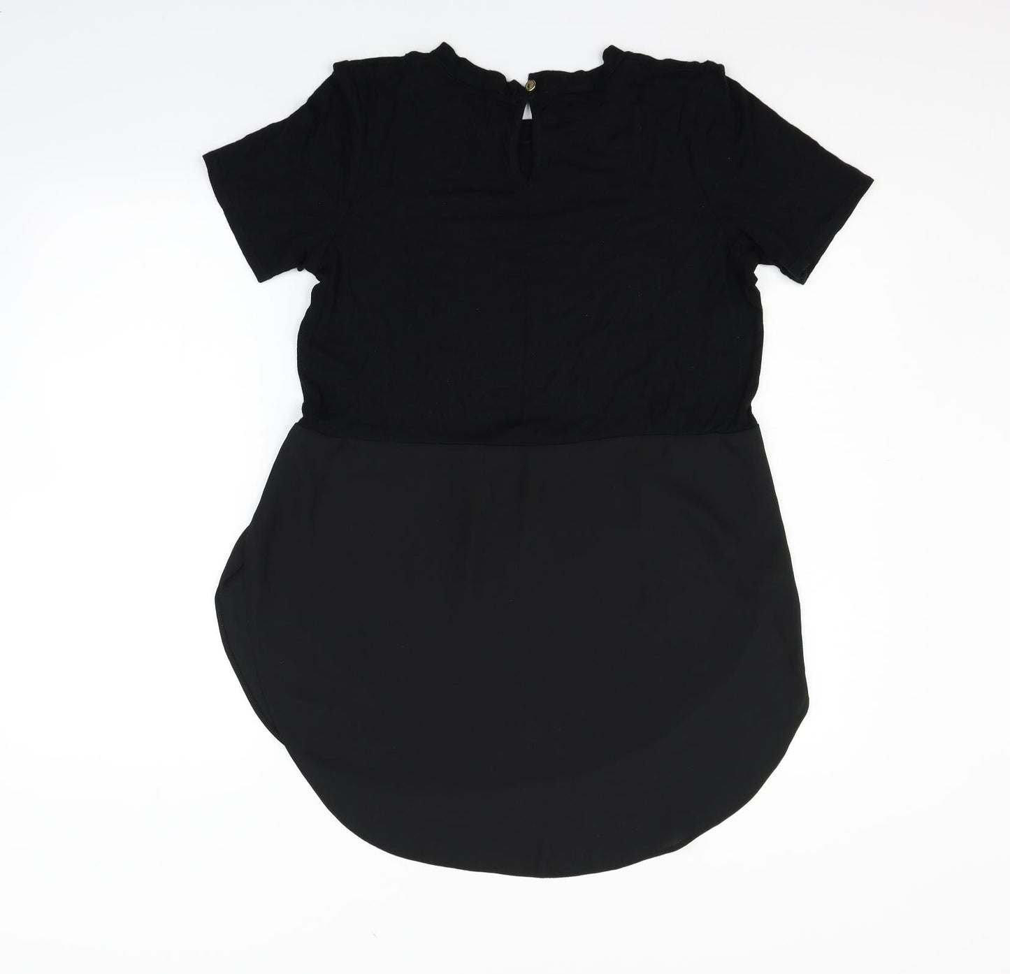 TU Womens Black   T-Shirt Dress  Size 12