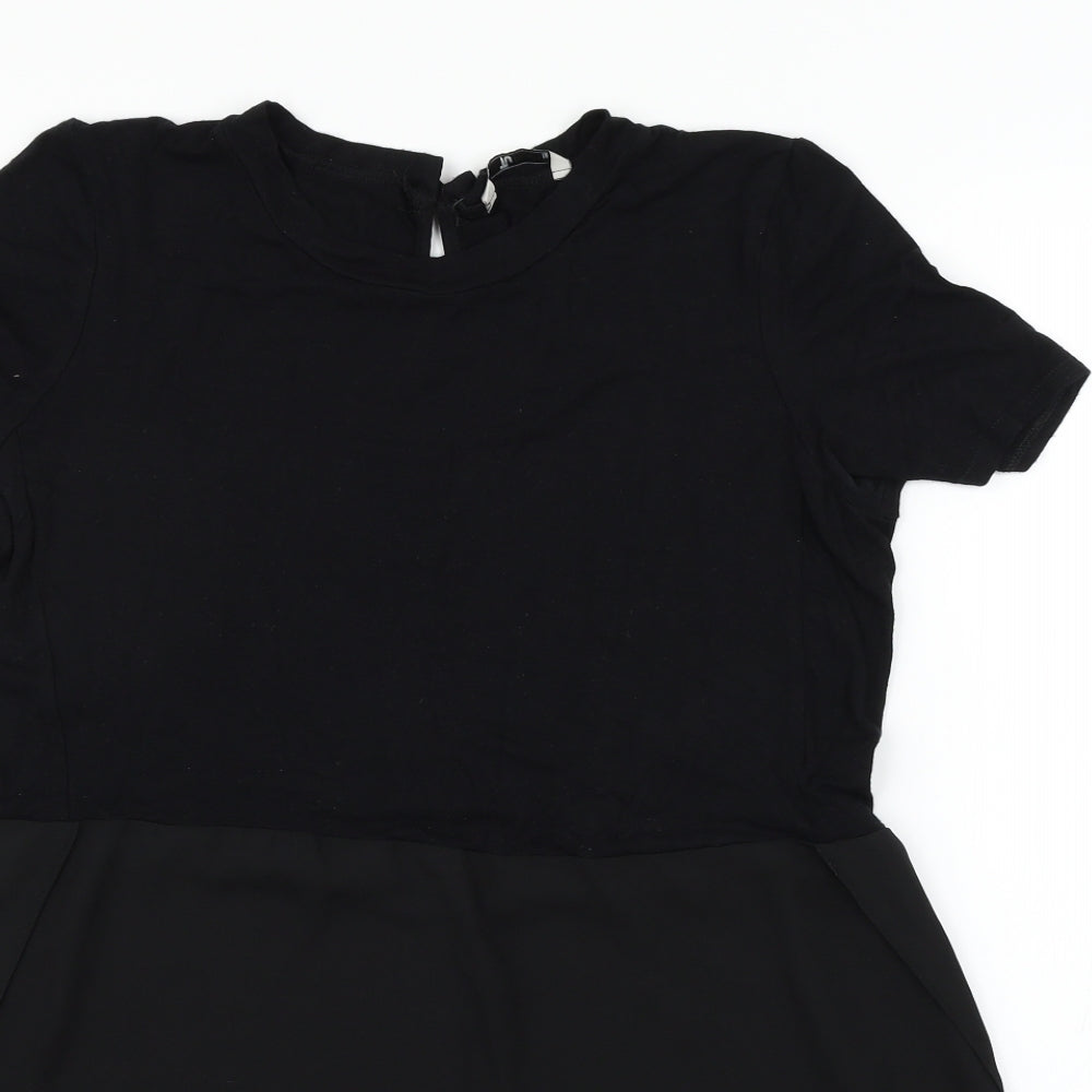 TU Womens Black   T-Shirt Dress  Size 12