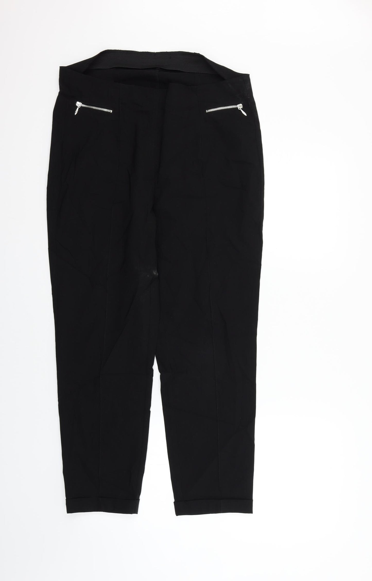 Magic Shape Womens Black   Trousers  Size 14 L27 in - washable marks