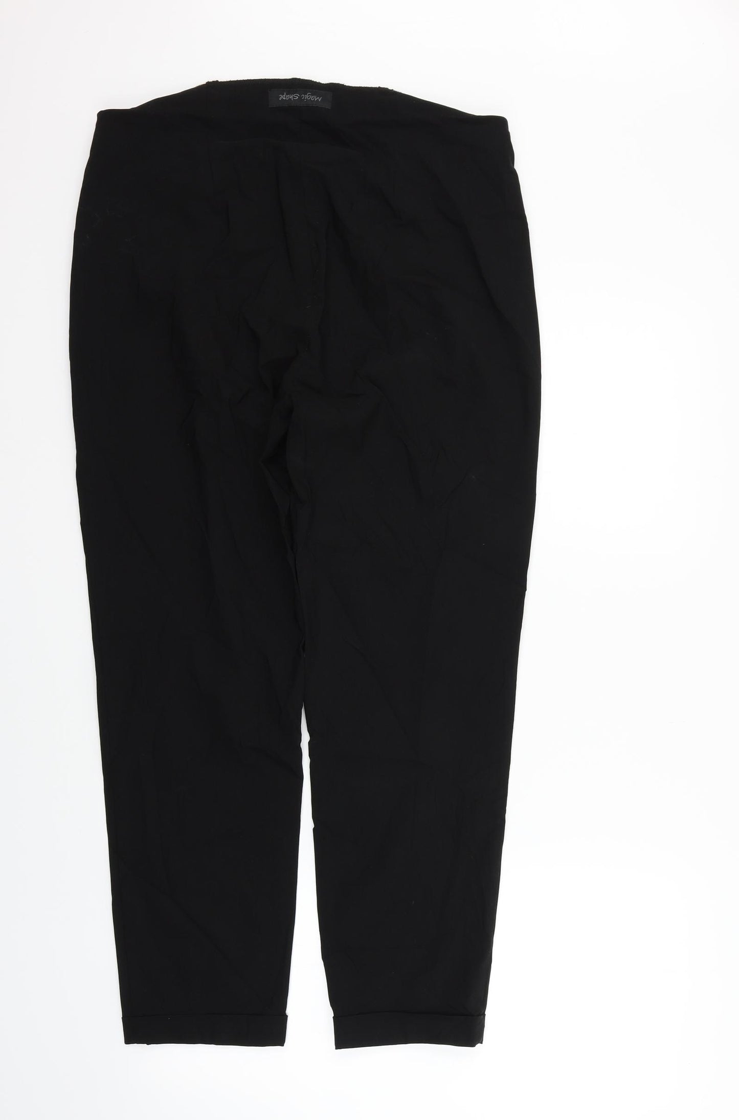 Magic Shape Womens Black   Trousers  Size 14 L27 in - washable marks