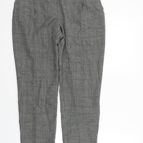 Atmosphere Womens Grey Check  Sweatpants Trousers Size 8 L28 in
