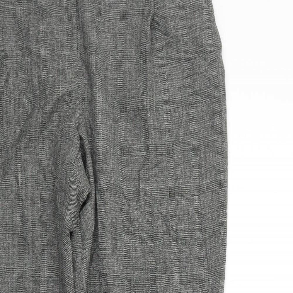 Atmosphere Womens Grey Check  Sweatpants Trousers Size 8 L28 in