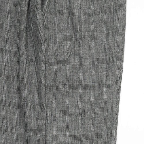 Atmosphere Womens Grey Check  Sweatpants Trousers Size 8 L28 in