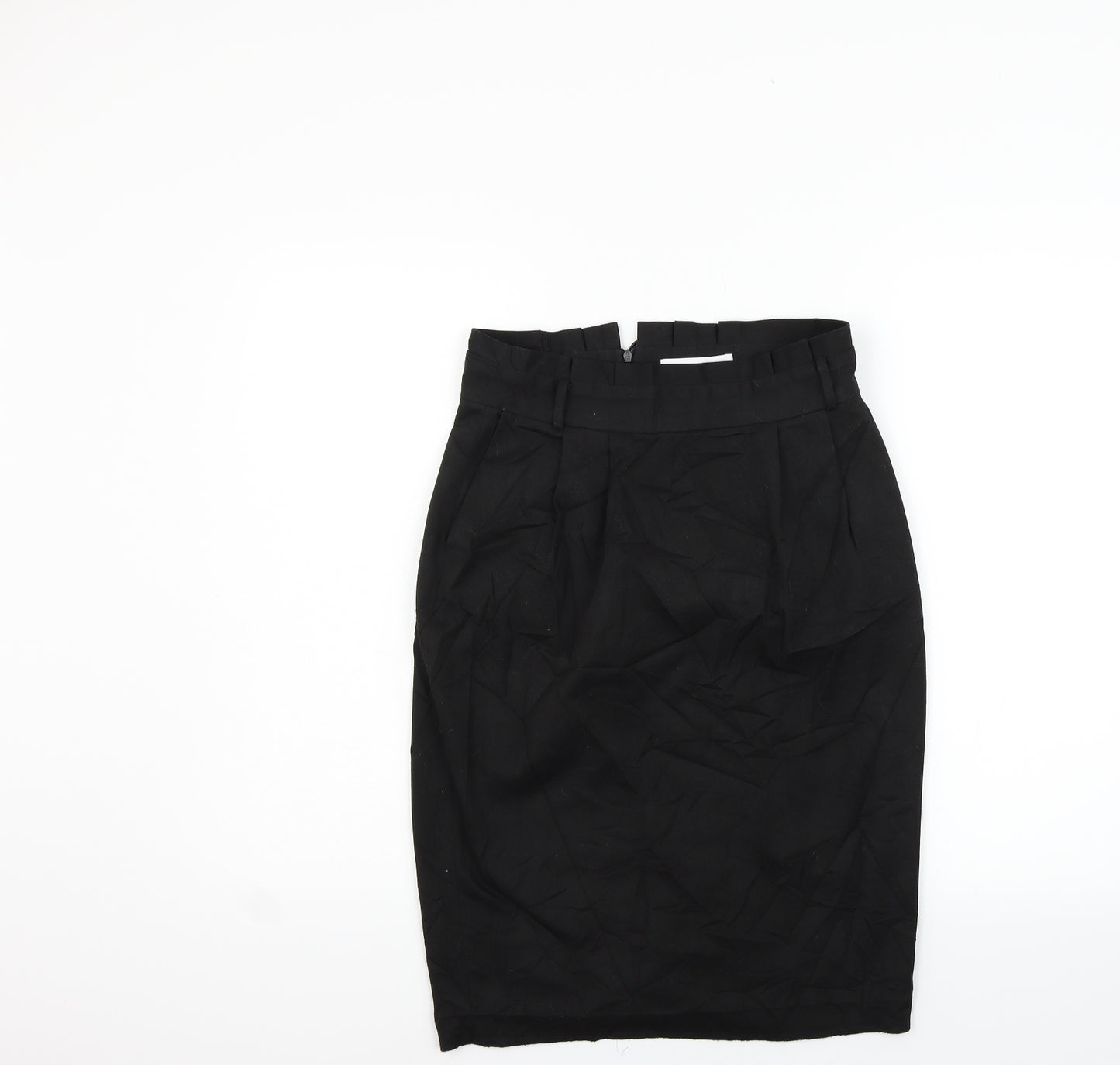 Reversed Womens Black   A-Line Skirt Size 8