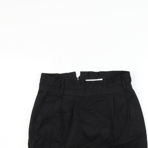 Reversed Womens Black   A-Line Skirt Size 8