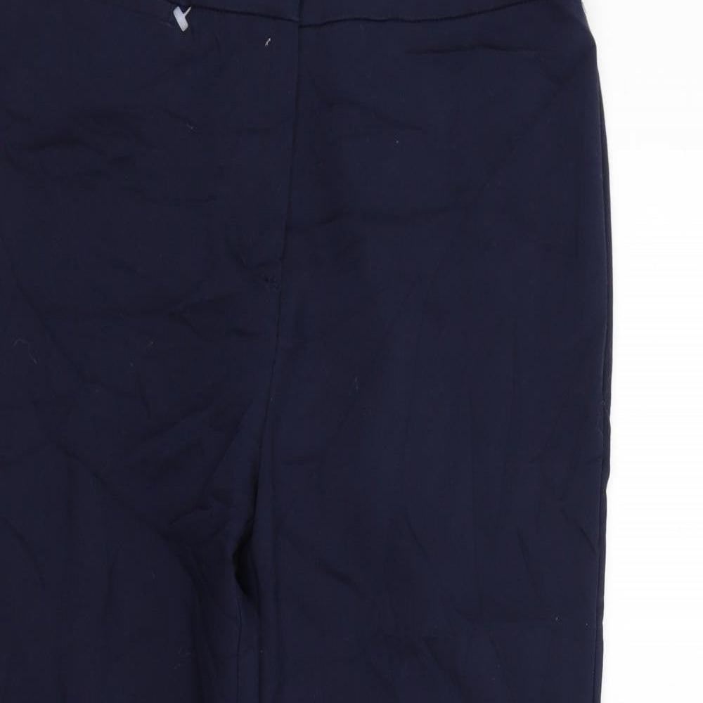 NEXT Womens Blue   Cropped Trousers Size 8 L23 in