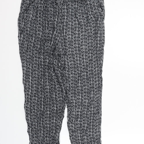 style at style Womens Black Geometric  Trousers  Size S L24 in