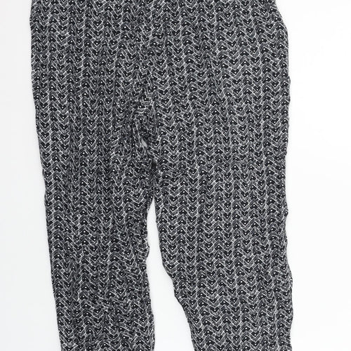 style at style Womens Black Geometric  Trousers  Size S L24 in