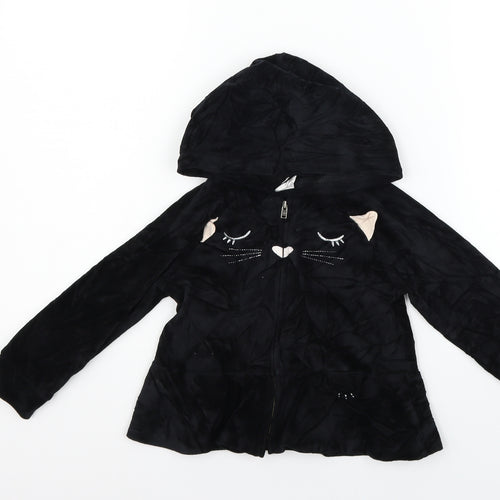 Gap Girls Black   Full Zip Jumper Size 3 Years  - CAT