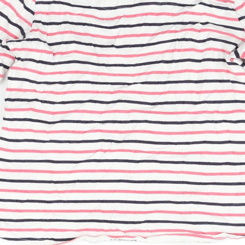 Maine Womens Pink Striped  Pullover Jumper Size 8