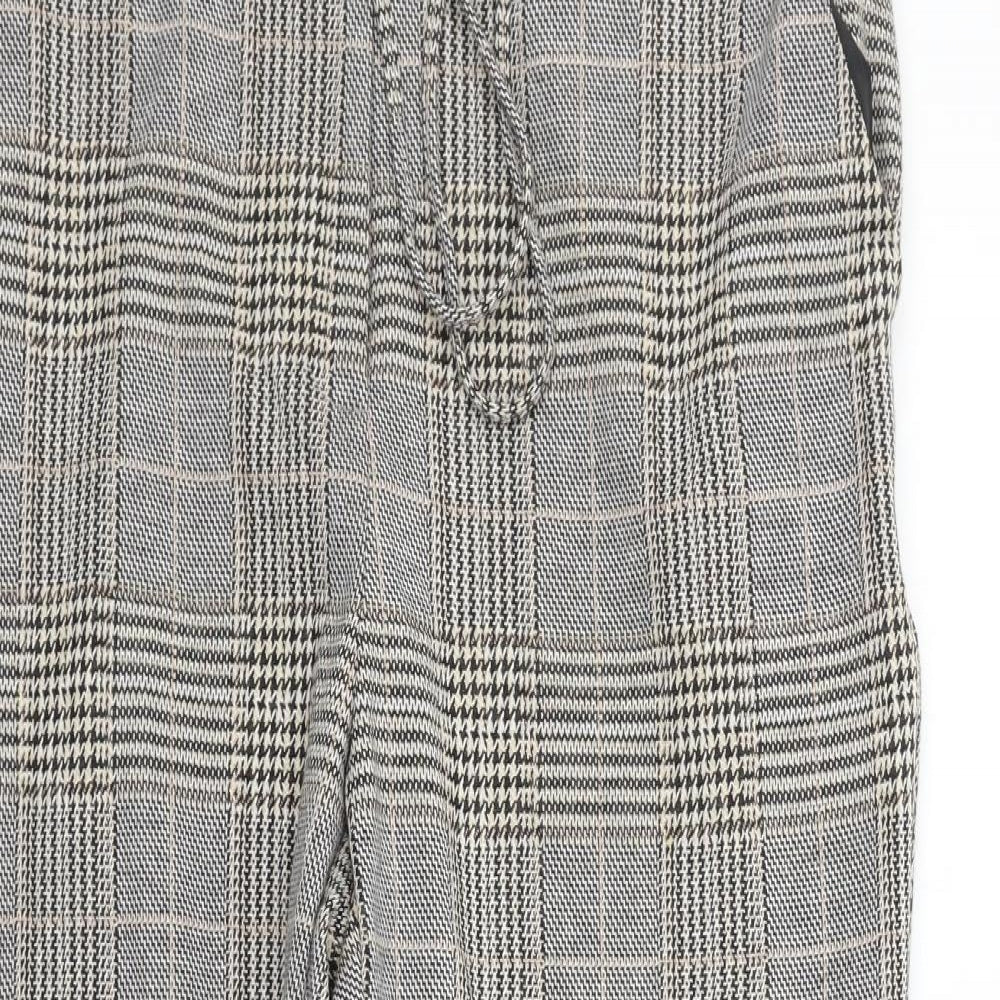 F&F Womens Grey Check  Trousers  Size 14 L26 in