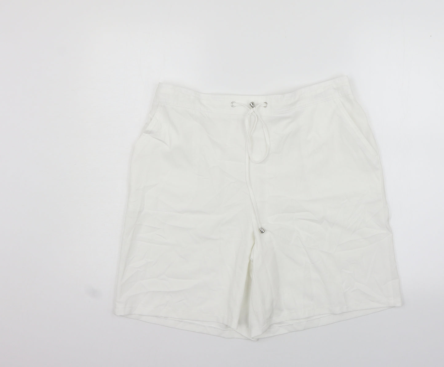 Papaya Womens White   Cut-Off Shorts Size 16