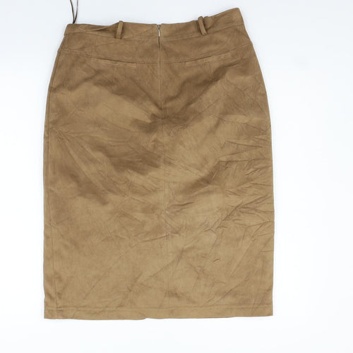 Monsoon Womens Beige   Flare Skirt Size 14