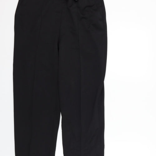 Bm collection Womens Black Houndstooth  Sweatpants Trousers Size 12 L26 in