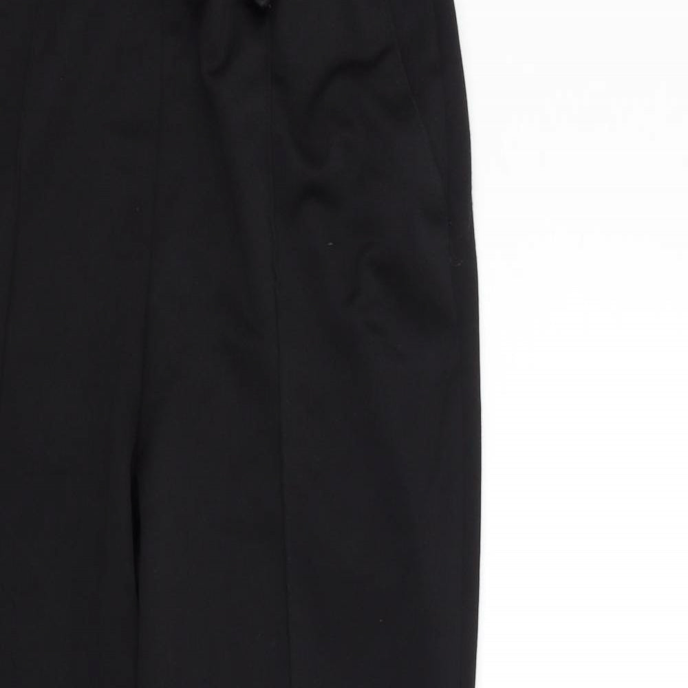 Bm collection Womens Black Houndstooth  Sweatpants Trousers Size 12 L26 in
