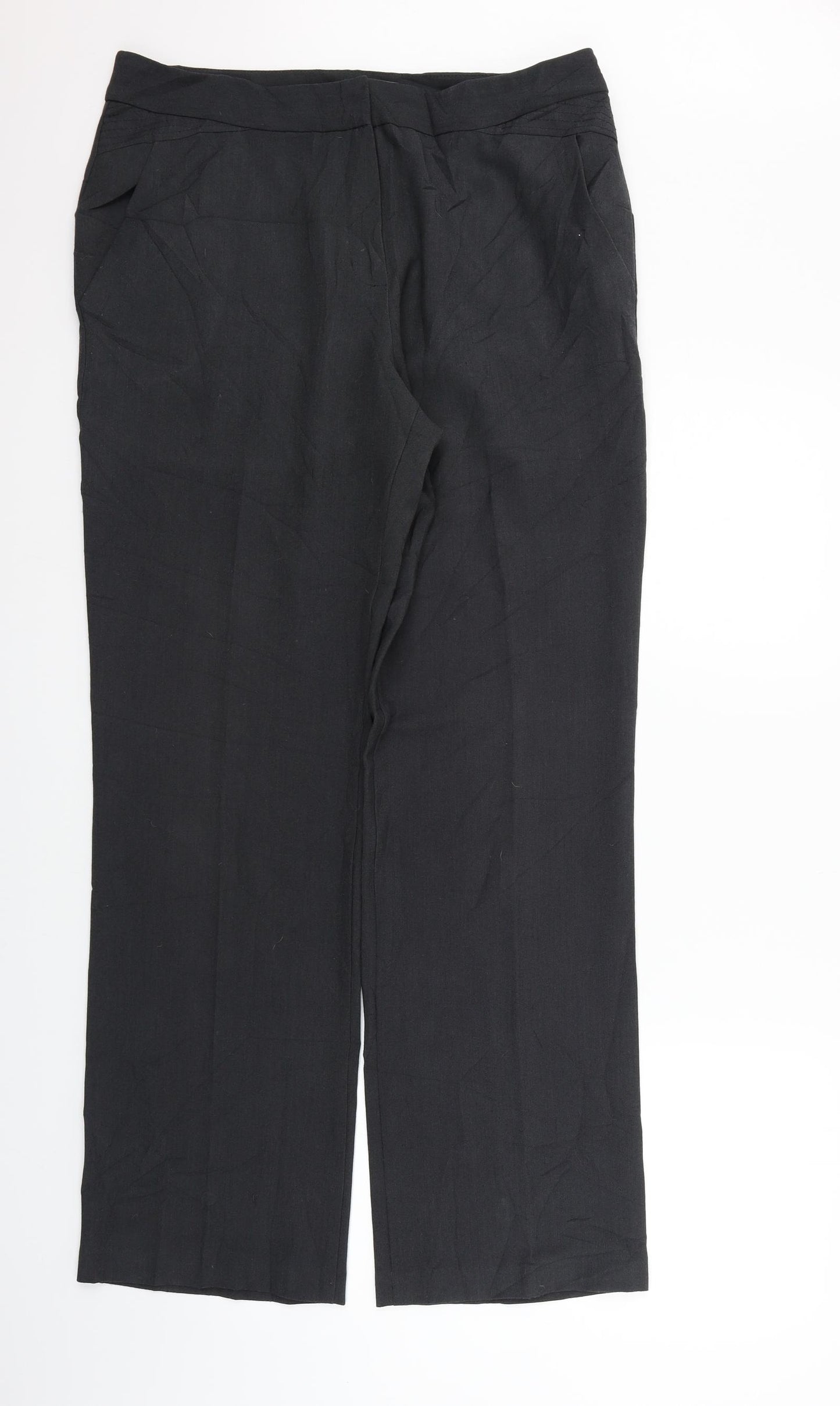 Marks and Spencer Womens Grey   Trousers  Size 14 L31 in