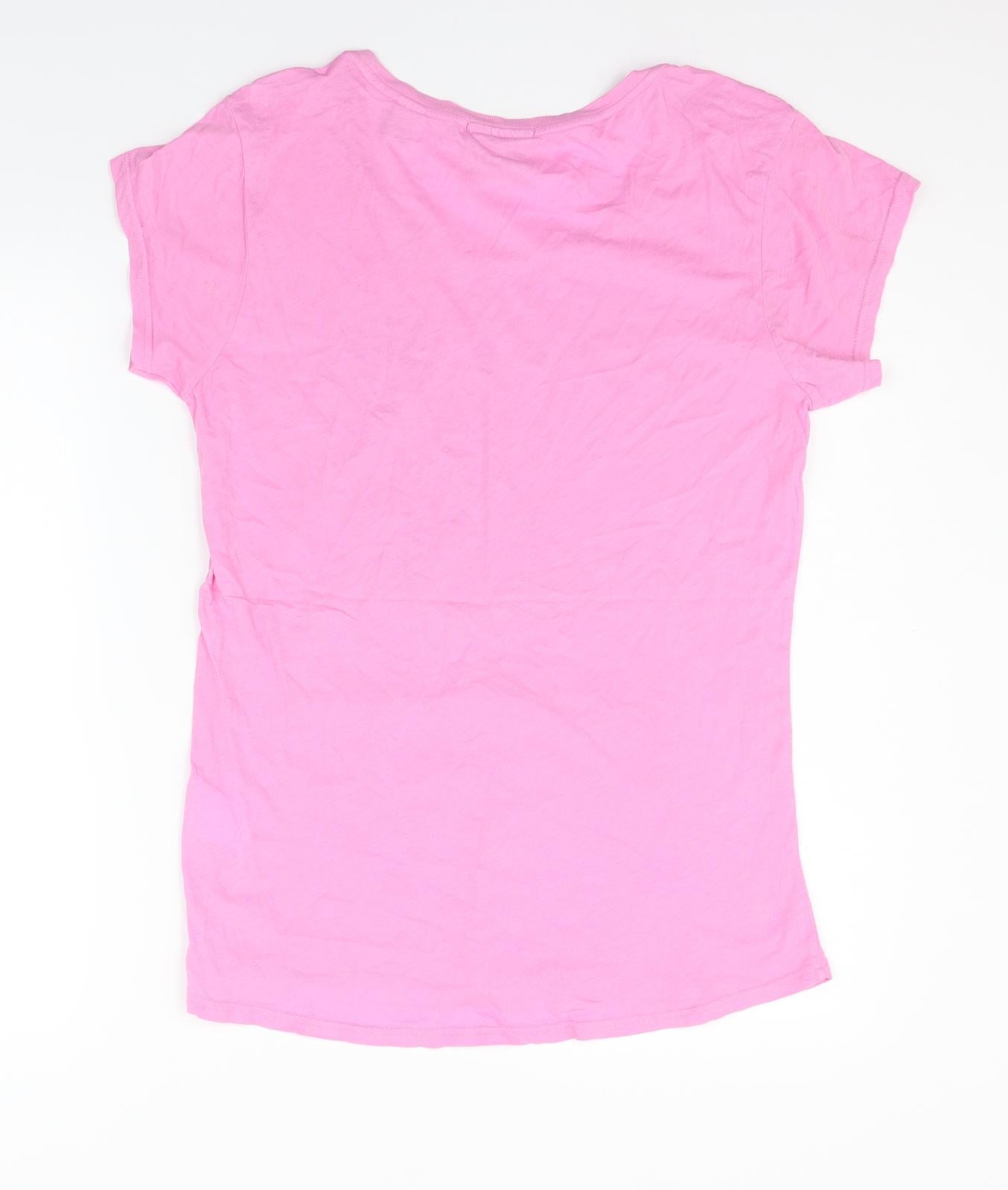 masion scotch Womens Pink   Basic T-Shirt Size L