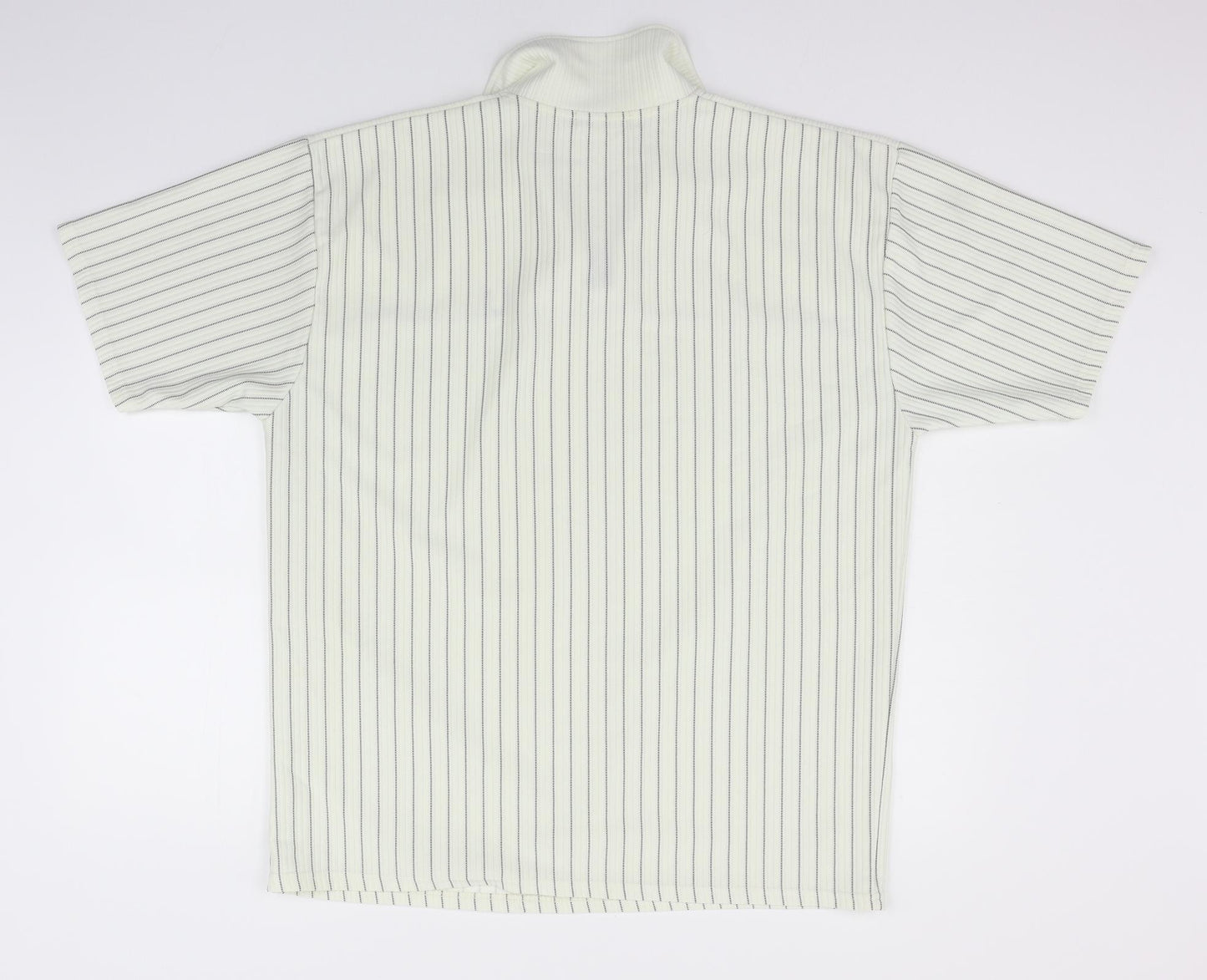 Ginaarti Mens White Striped   Polo Size XL