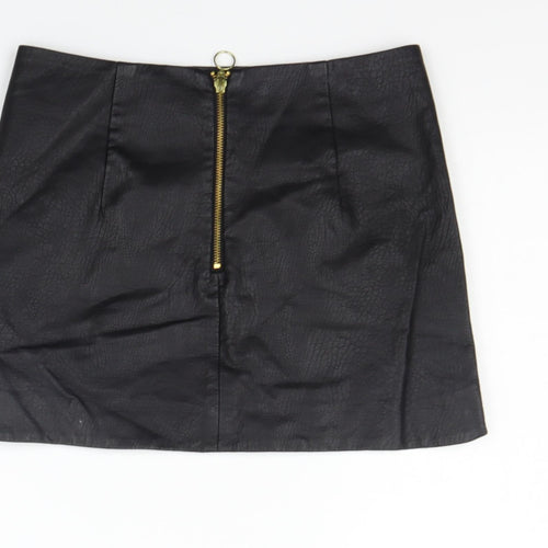 Topshop Womens Black   A-Line Skirt