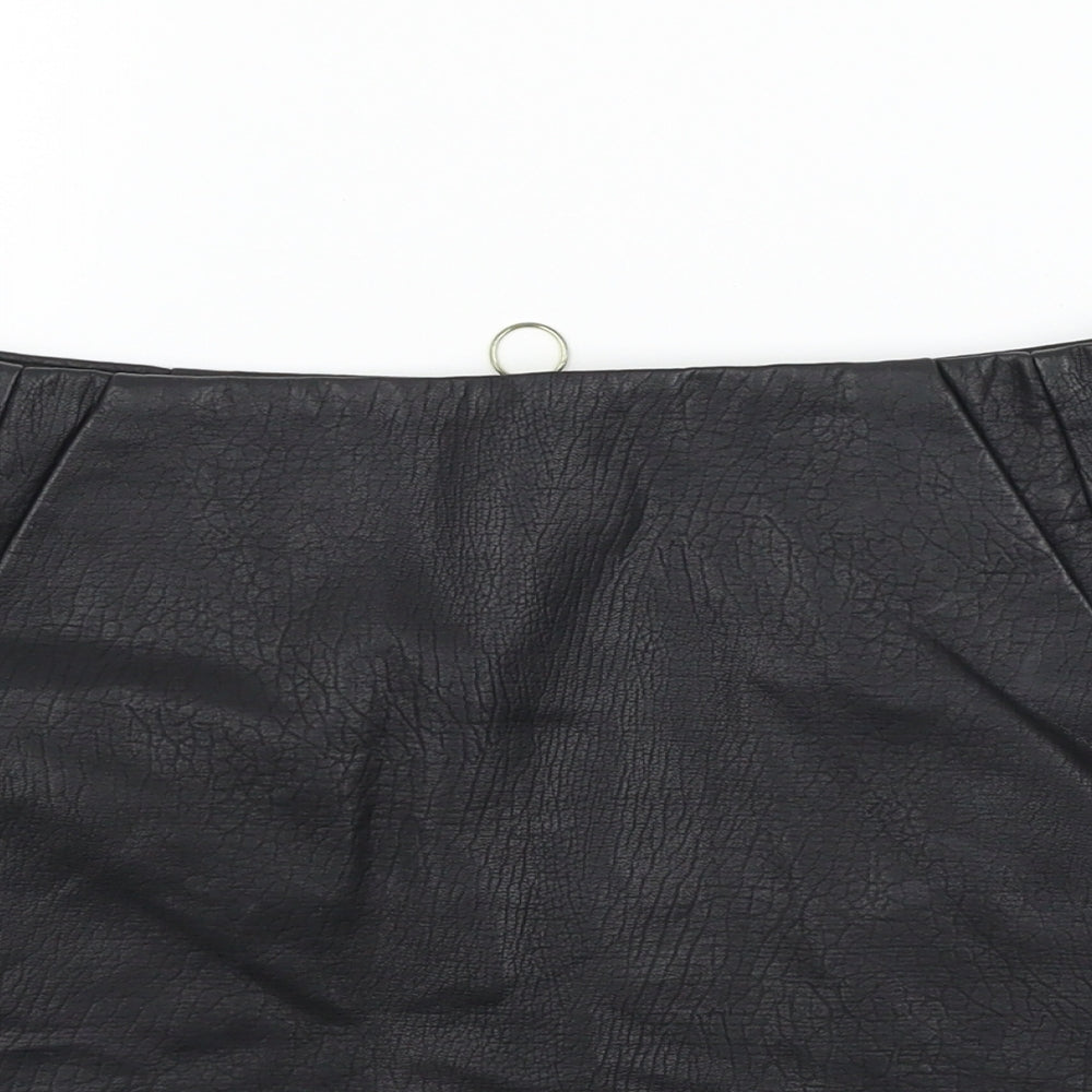 Topshop Womens Black   A-Line Skirt