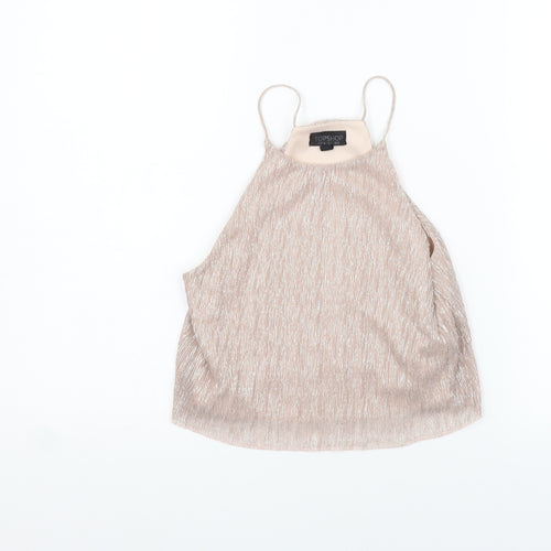 Topshop Womens Beige   Basic Tank Size 6