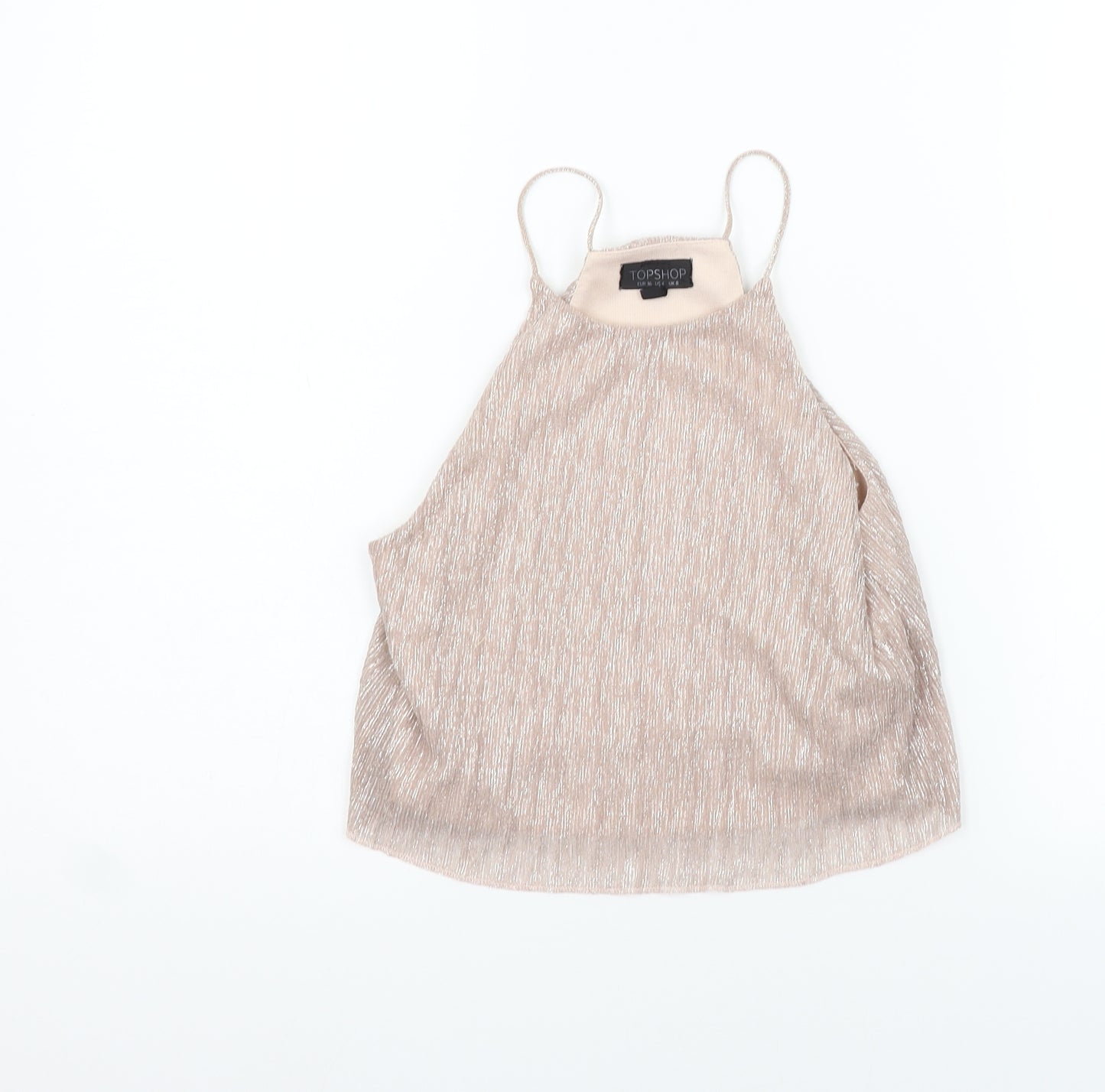 Topshop Womens Beige   Basic Tank Size 6