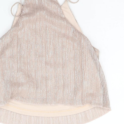 Topshop Womens Beige   Basic Tank Size 6