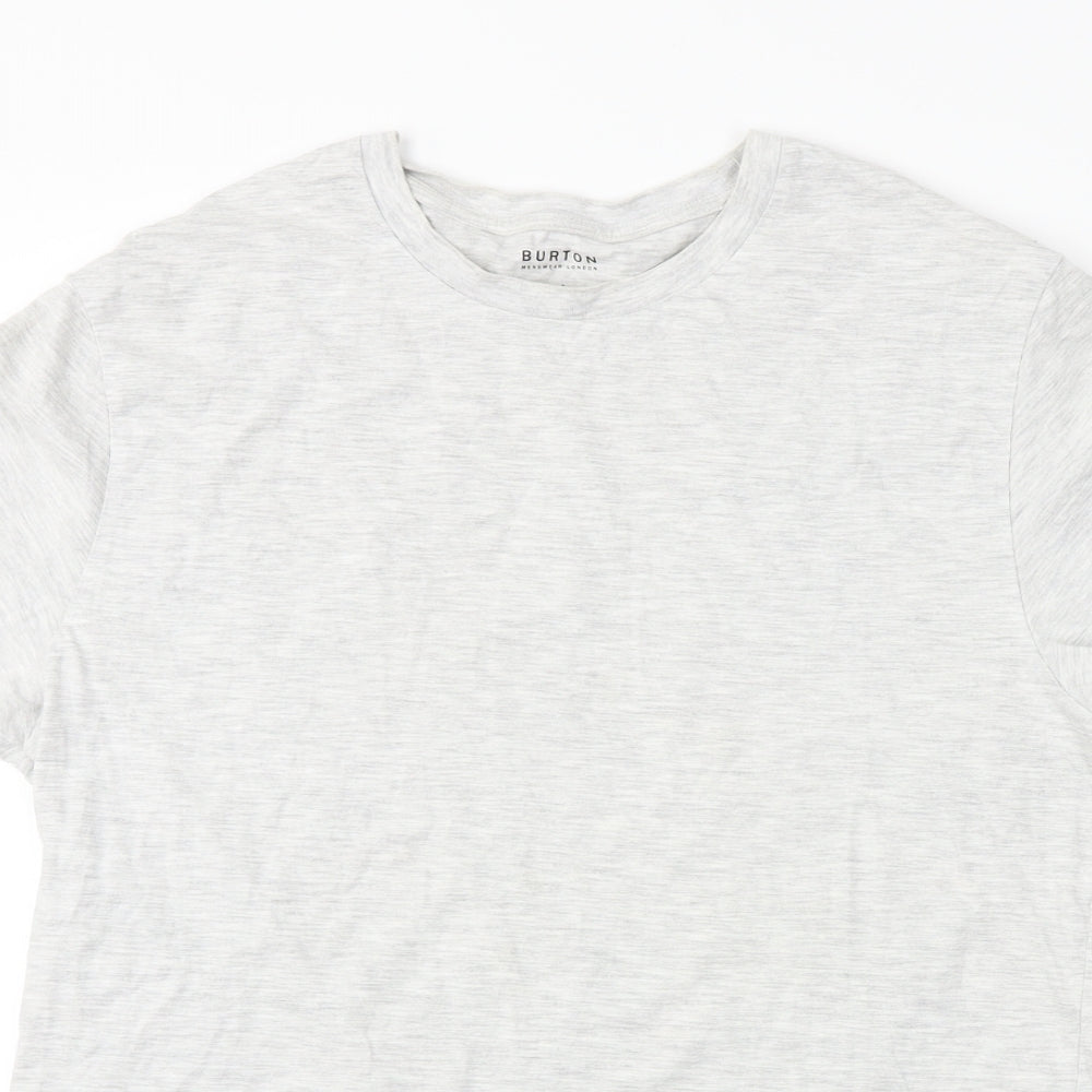 Papaya  Womens Grey   Basic T-Shirt Size M