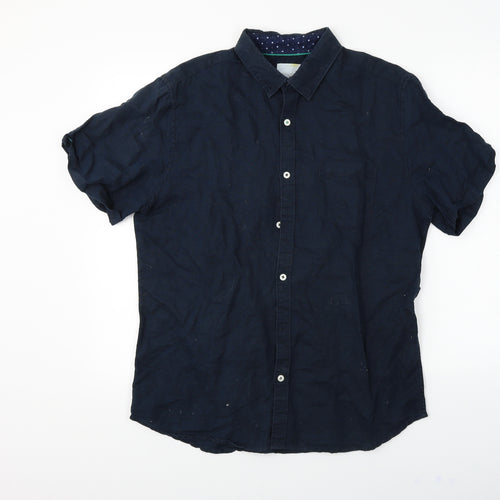 Steel & Jelly  Mens Blue    Dress Shirt Size L