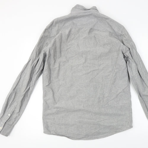 Minimum  Mens Grey    Dress Shirt Size L