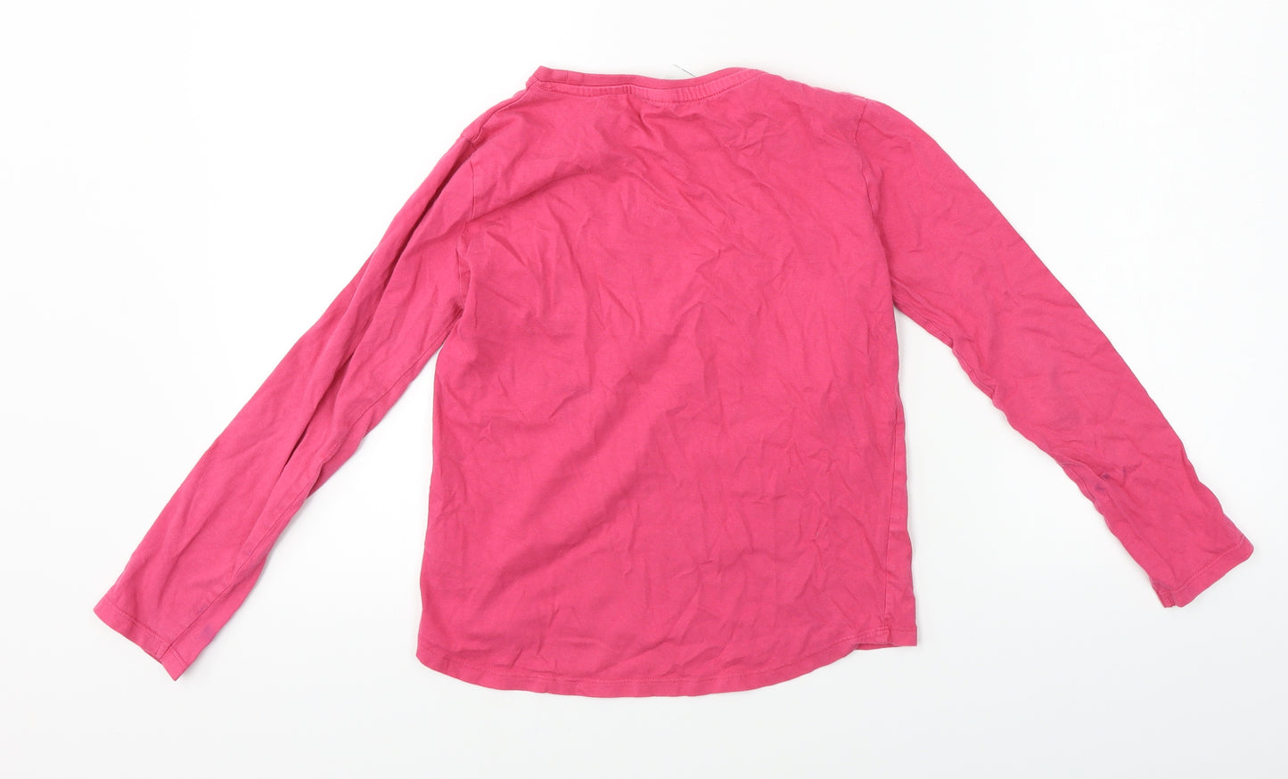 JoJo Maman  Girls Pink   Basic T-Shirt Size 9-10 Years