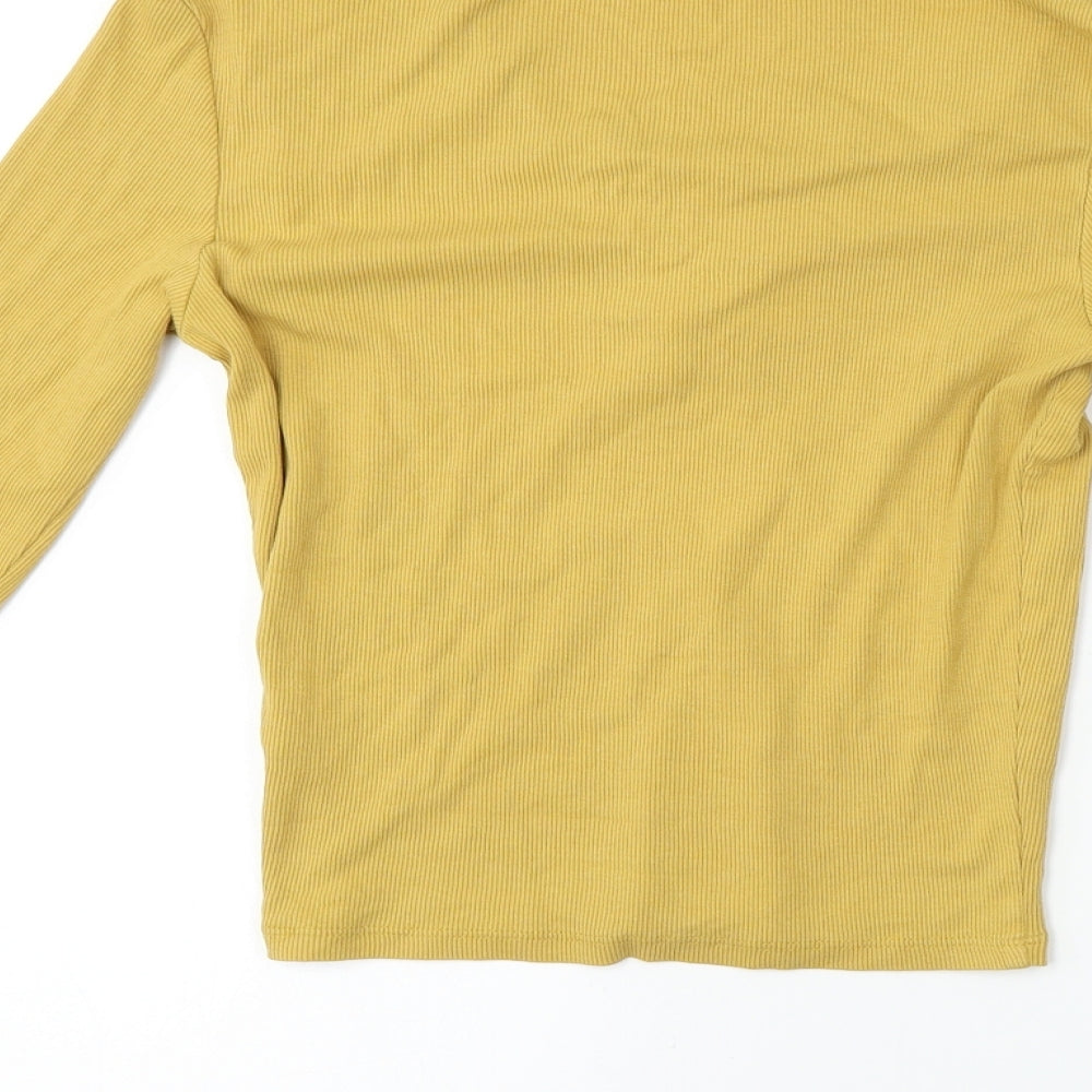 New Look  Womens Yellow   Basic T-Shirt Size 12