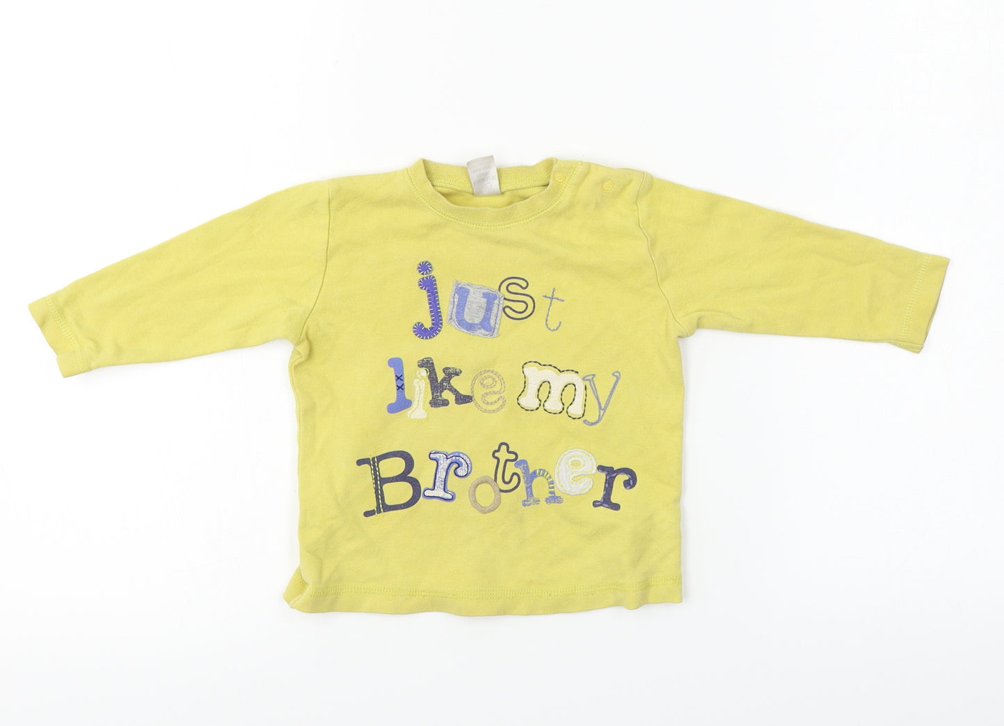 NEXT  Boys Yellow   Basic T-Shirt Size 6-9 Months