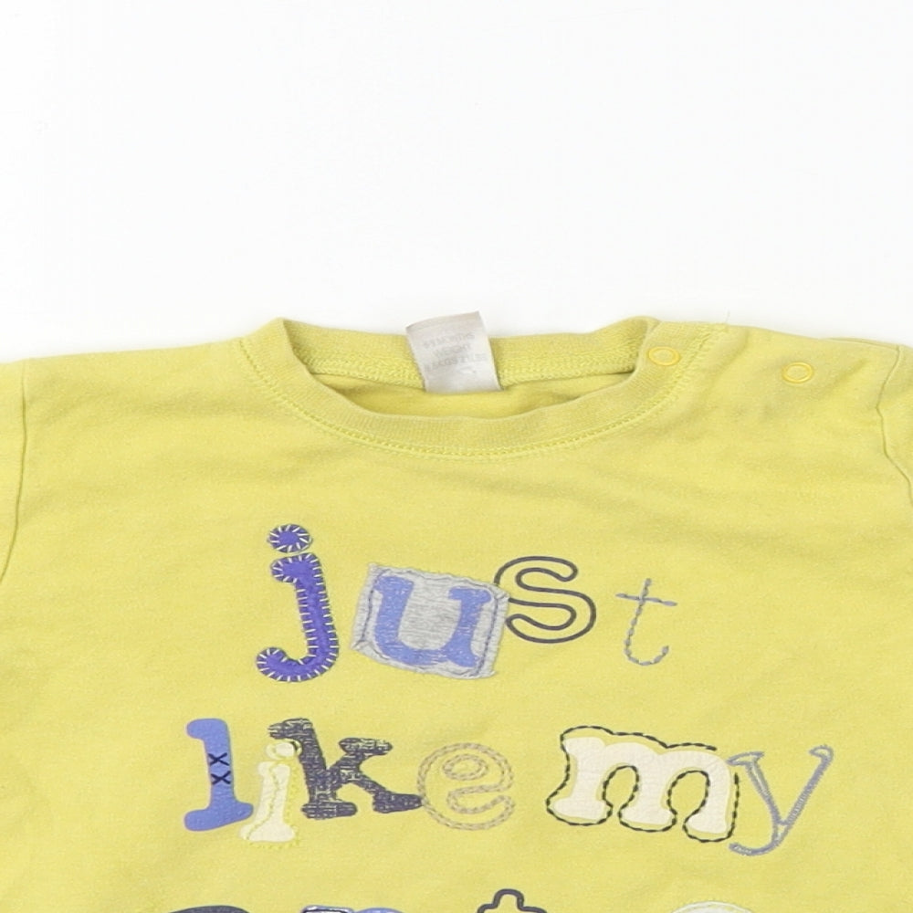 NEXT  Boys Yellow   Basic T-Shirt Size 6-9 Months