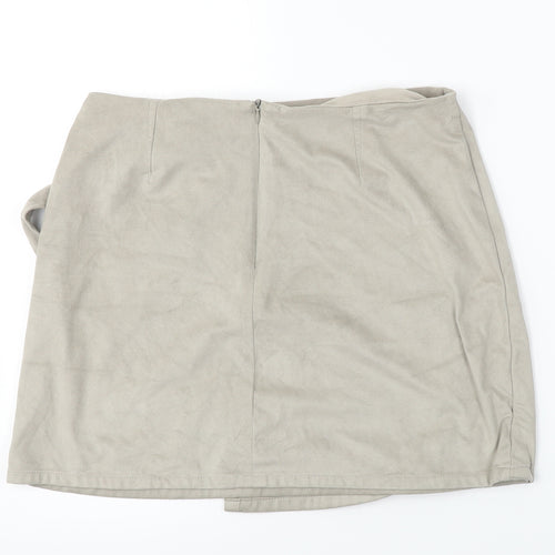 New Look  Womens Grey   A-Line Skirt Size 12