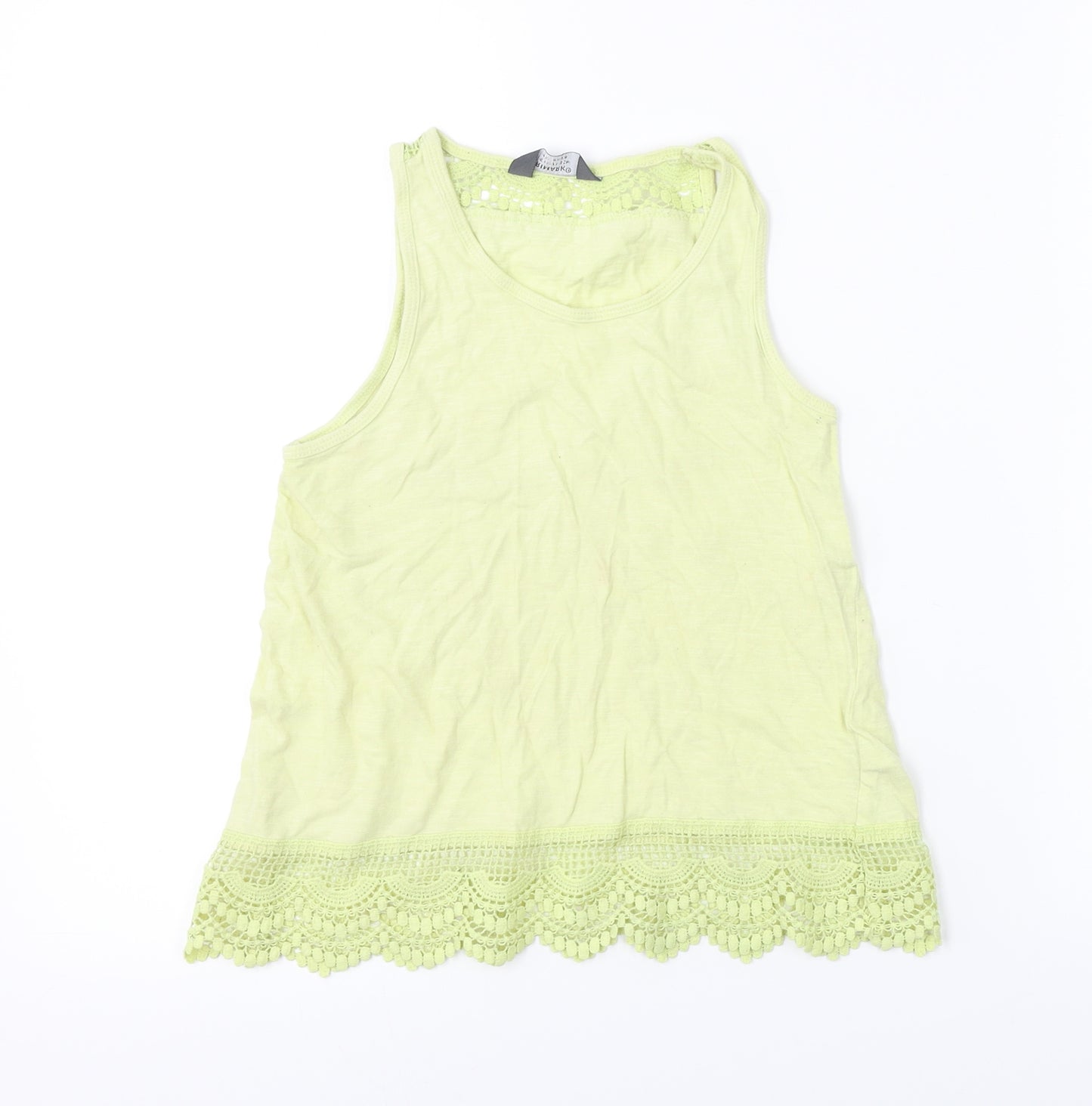 Primark  Girls Yellow   Basic Tank Size 9-10 Years