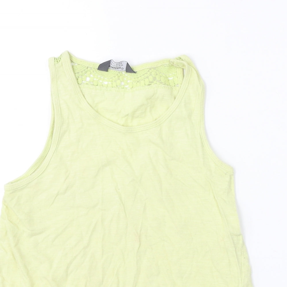 Primark  Girls Yellow   Basic Tank Size 9-10 Years