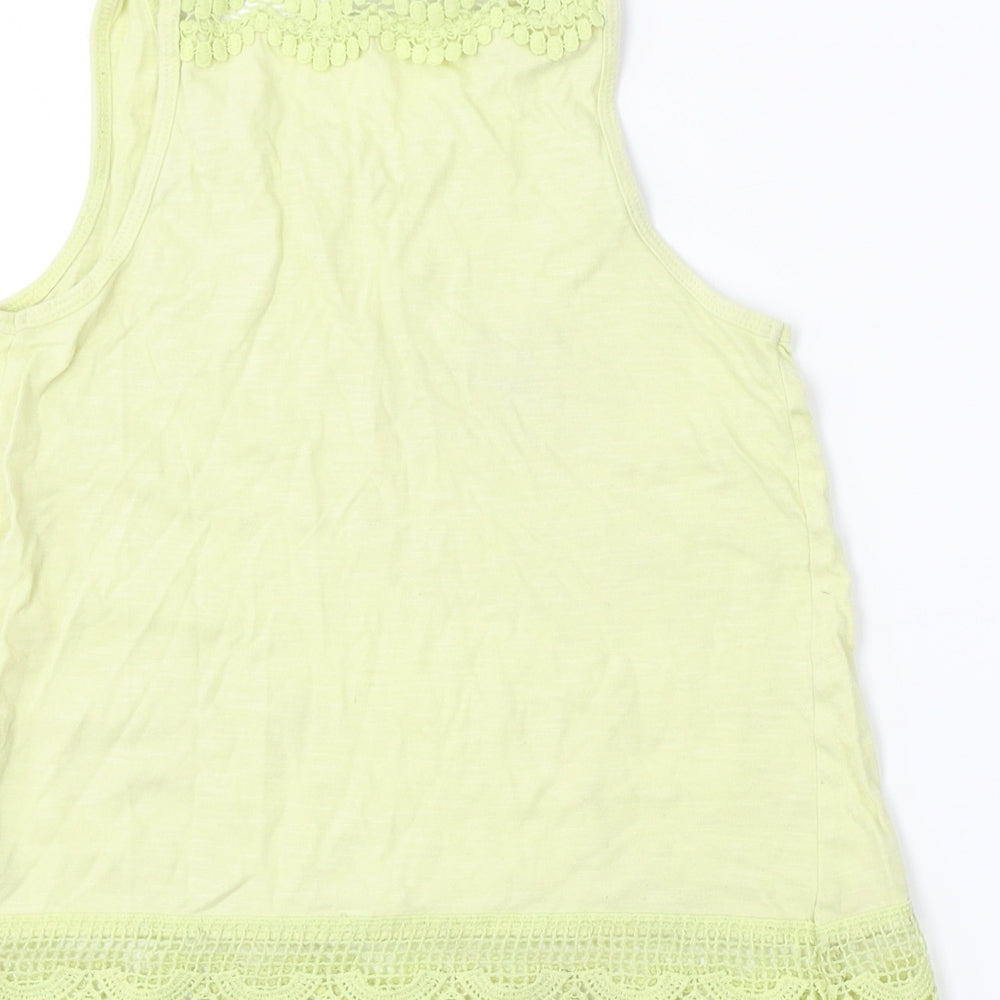 Primark  Girls Yellow   Basic Tank Size 9-10 Years