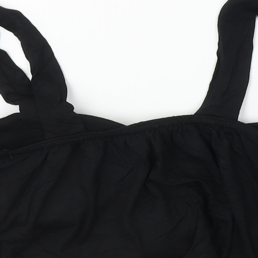Preworn  Womens Black   Cropped T-Shirt Size M