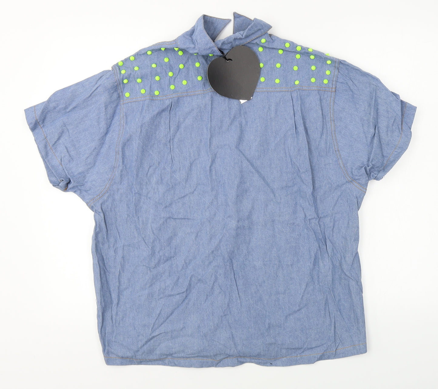 Alice Womens Blue   Basic Button-Up One Size