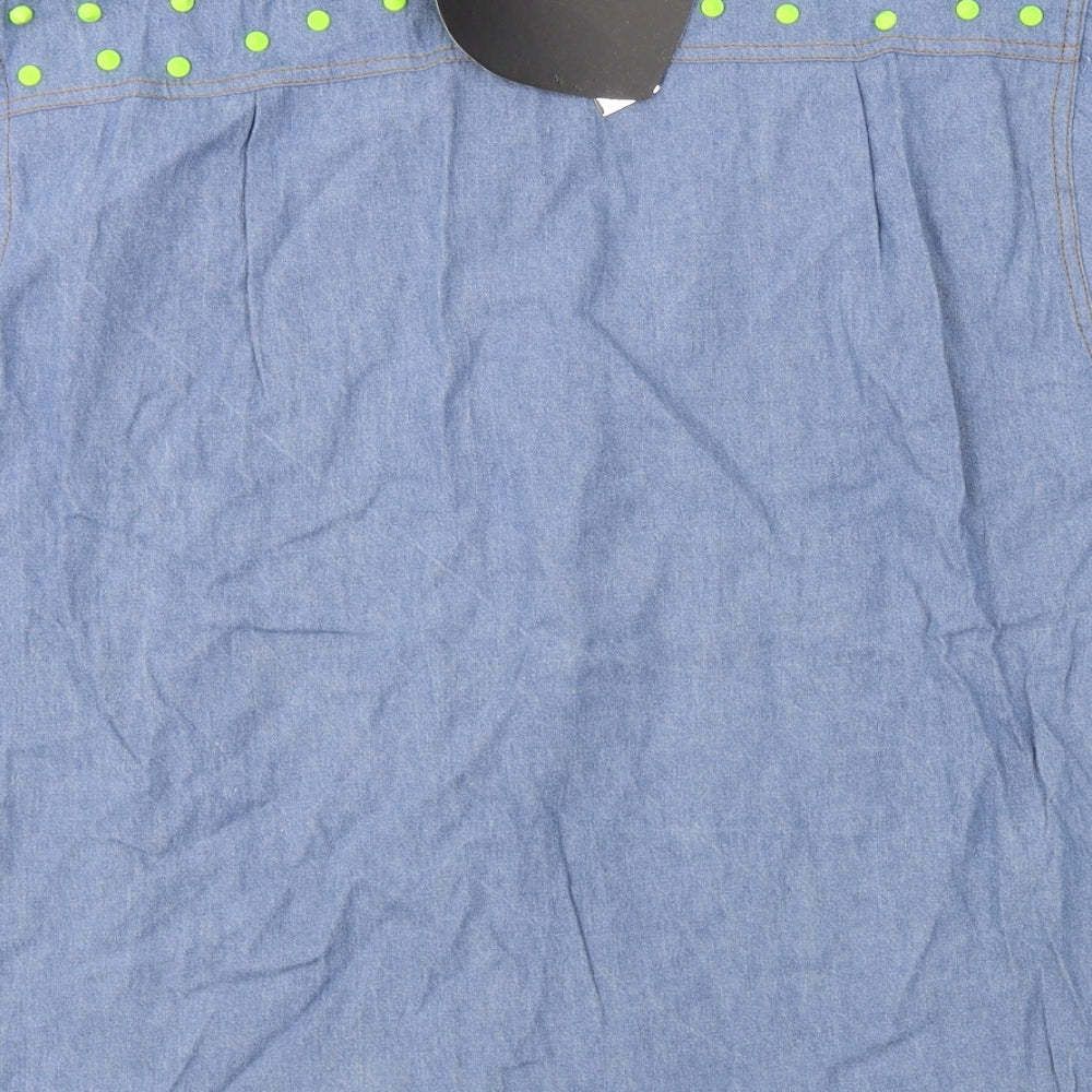 Alice Womens Blue   Basic Button-Up One Size