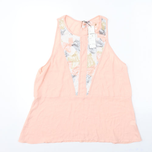 e-lady Womens Pink   Basic Blouse Size XL