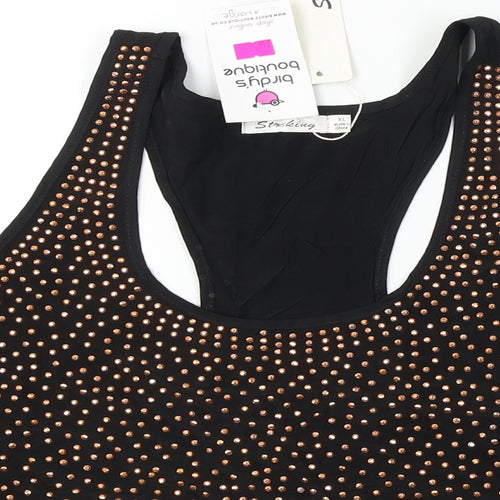 Stirling Womens Black   Basic Blouse Size XL