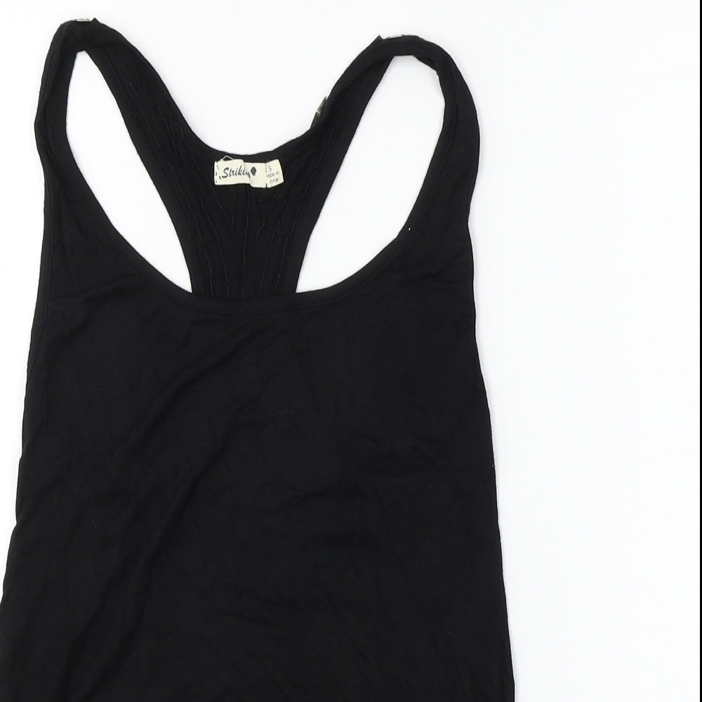 Striking  Womens Black   Basic Tank Size S