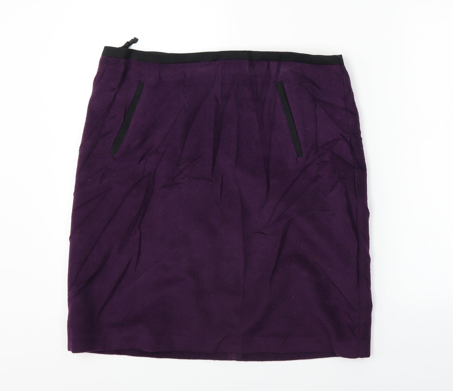 Marks and Spencer  Womens Purple   A-Line Skirt Size 14